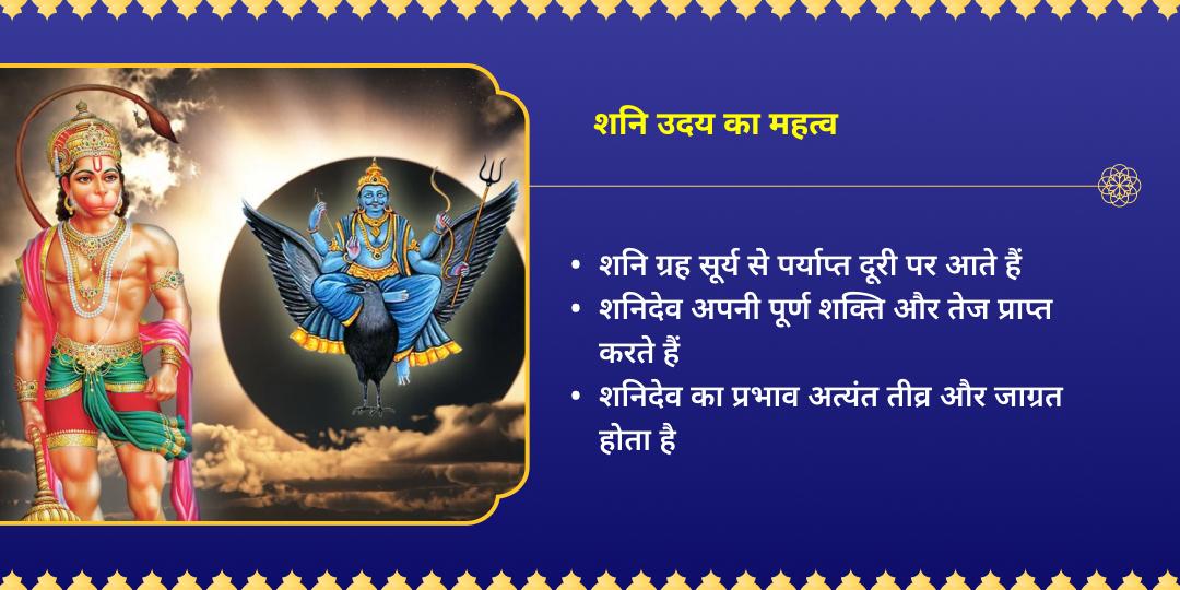 शनि उदय वक्र दृष्टि सुरक्षा शनि-हनुमान आराधना  