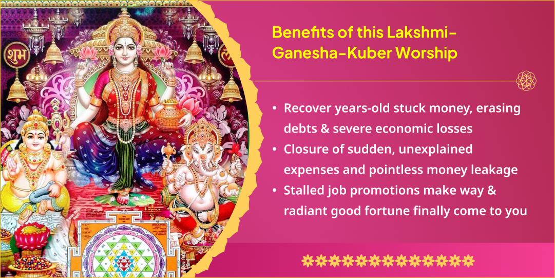 Akshaya Tritiya Dhan Pradayak Lakshmi-Ganesha-Kuber 3 Devta Aradhana