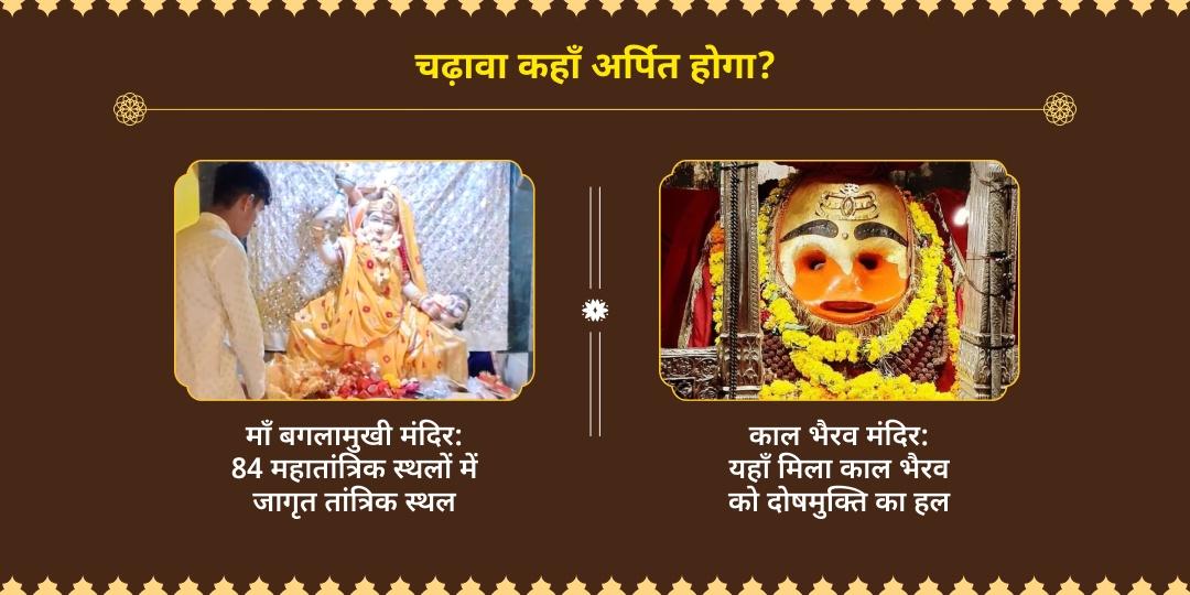 माँ बगलामुखी एवं मृत्युंजय भैरव उज्जैन चढ़ावा 