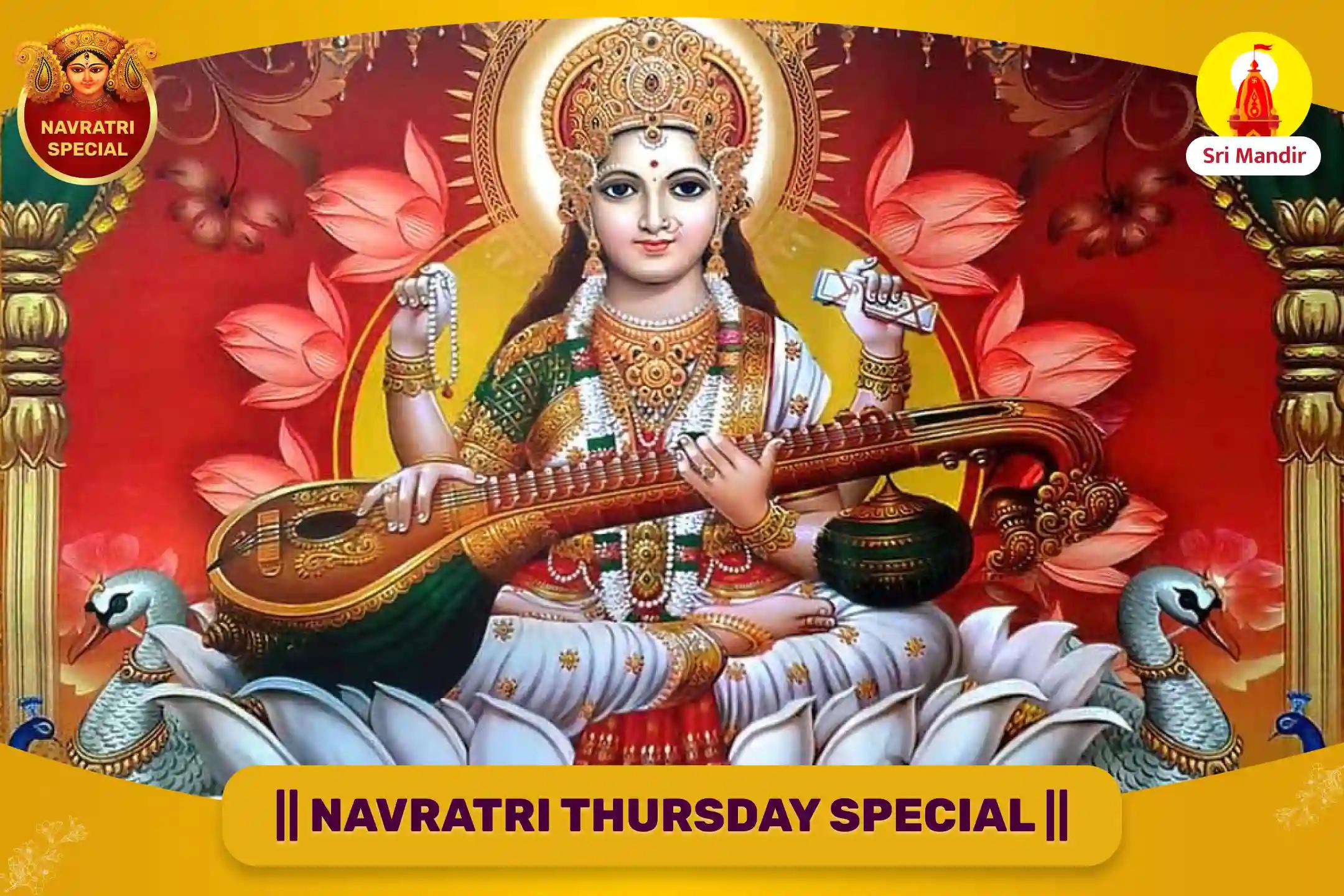Navratri Thursday Special Maa Saraswati Syaahi Abhishek, Sharda Mantra Mahayagya For Academic Excellence and Career Growth