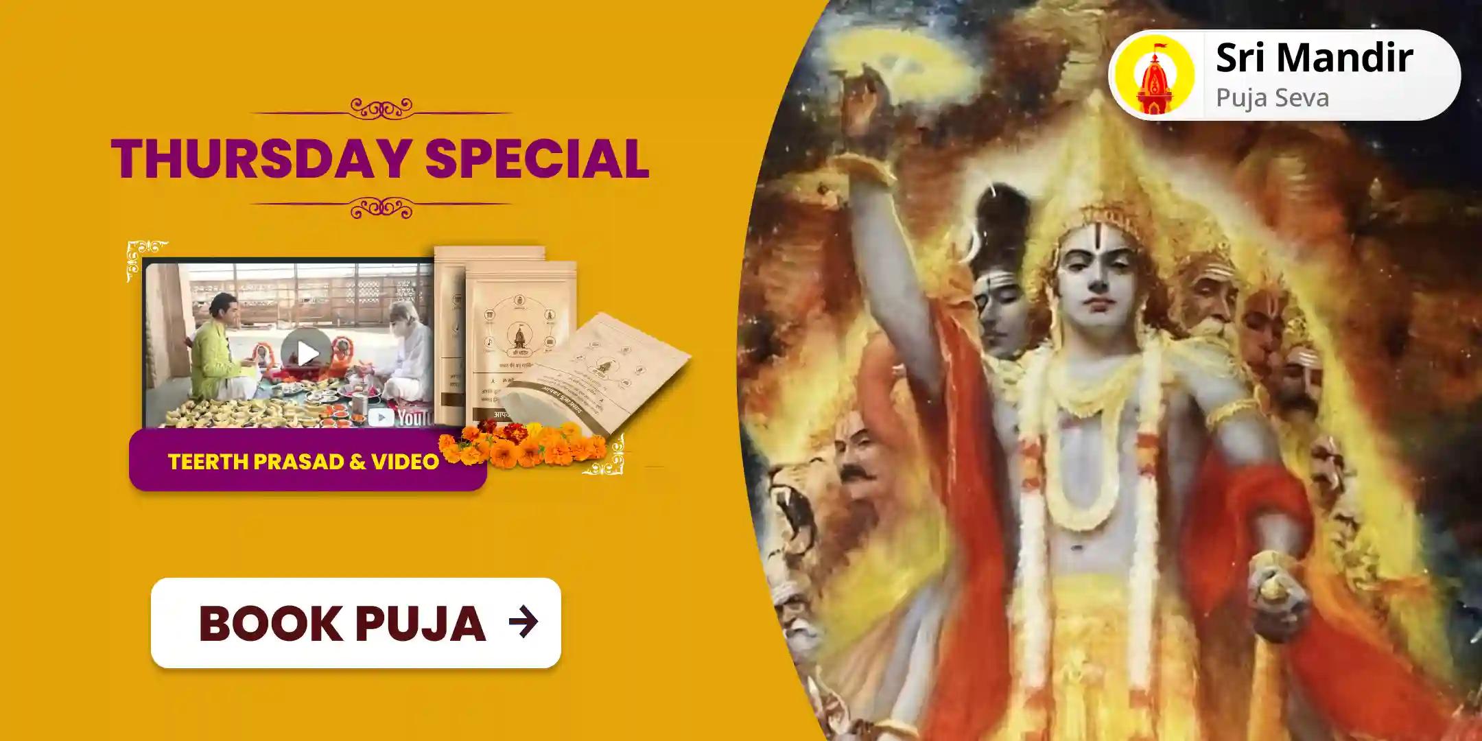 Thursday Special Vishnu Sudarshan Havan and Sahasranama Path for Promoting Stability and Prosperity in Life