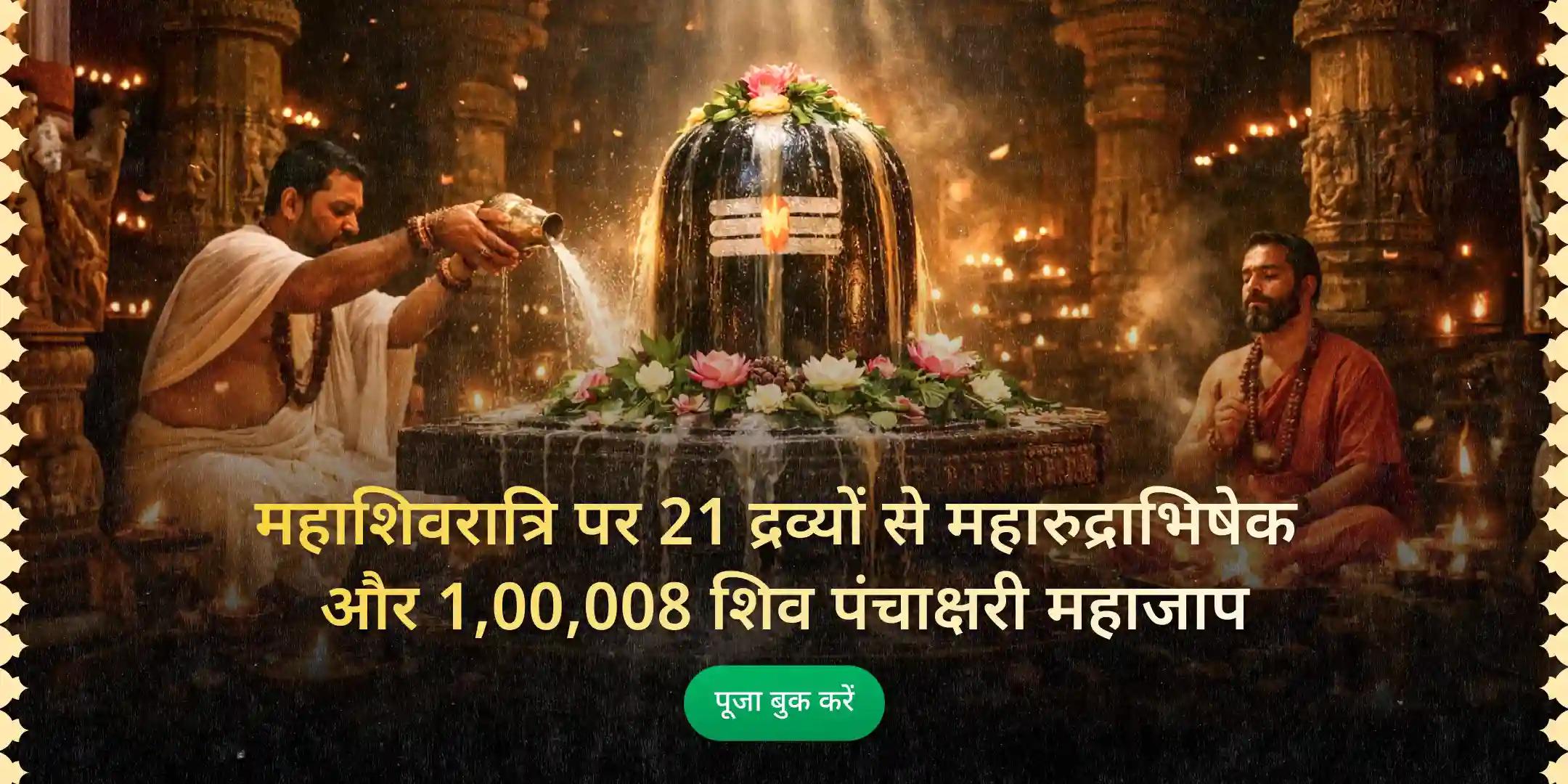 21 द्रव्य महा रुद्राभिषेक एवं 1,00,008 शिव पंचाक्षरी मंत्र जाप 21 द्रव्य महा रुद्राभिषेक एवं 1,00,008 शिव पंचाक्षरी मंत्र जाप