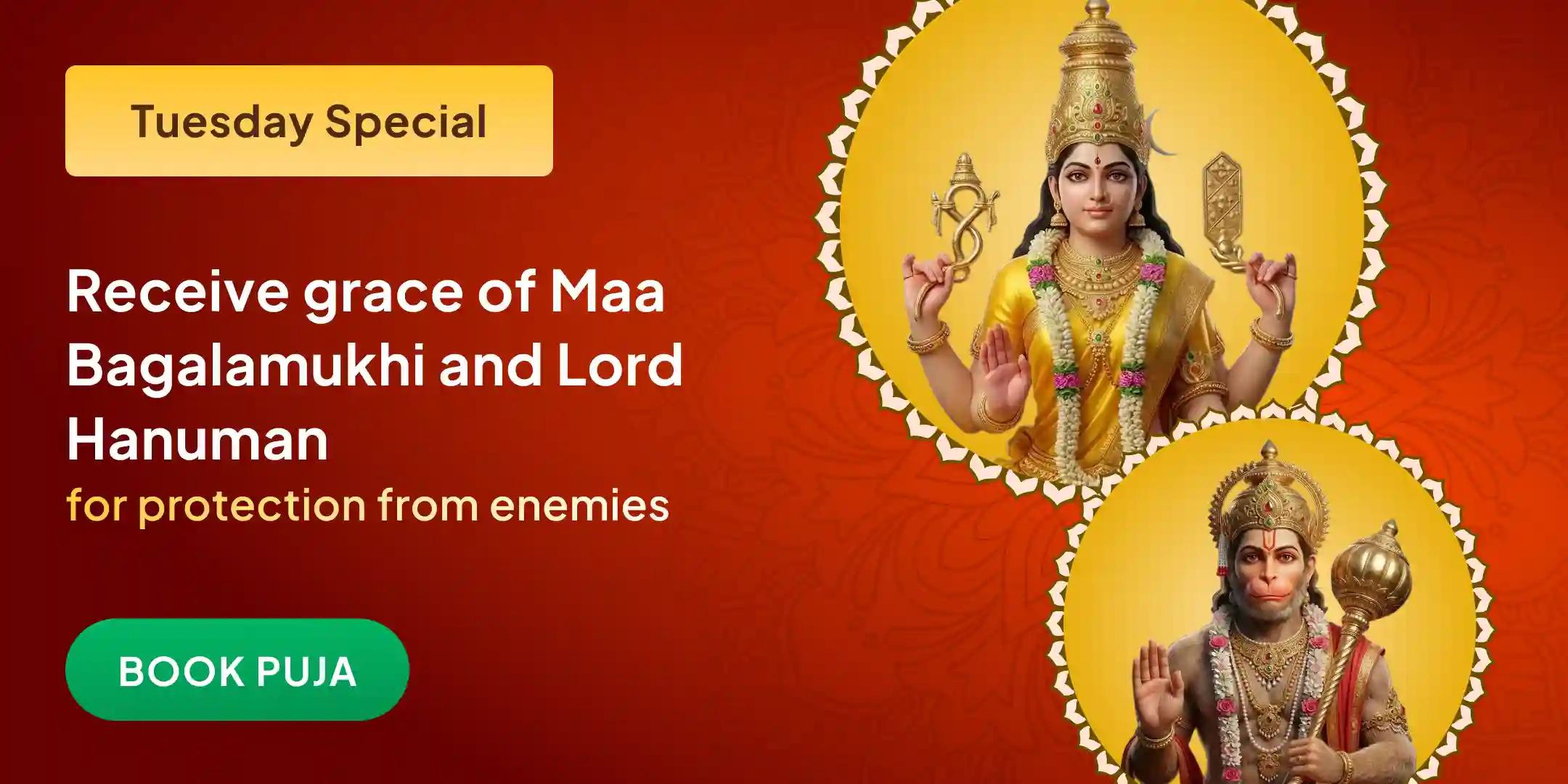 Maa Bagalamukhi Shatru Buddhi Vinashini Yagya and Hanuman Shatrunjay Pujan Maa Bagalamukhi Shatru Buddhi Vinashini Yagya and Hanuman Shatrunjay Pujan