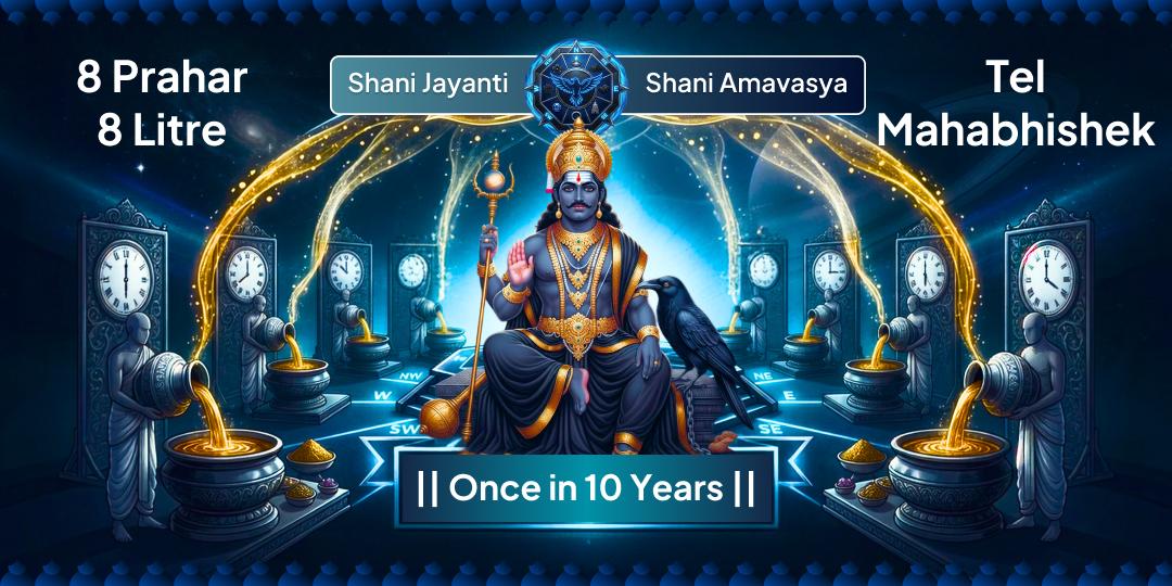Once in a Decade Maha-Yoga! Ashtayama (8 Prahar 8 Litre) Tel Mahabhishek at Navagraha Temple, Ujjain on Shanishchari Amavasya. Once in a Decade Maha-Yoga! Ashtayama (8 Prahar 8 Litre) Tel Mahabhishek at Navagraha Temple, Ujjain on Shanishchari Amavasya.