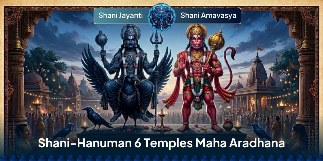 Hanuman freed Shani from Lanka & Shani exempted Hanuman devotees from malefic effects! Seek relief from fear, suffering, doshas, and negativity. Hanuman freed Shani from Lanka & Shani exempted Hanuman devotees from malefic effects! Seek relief from fear, suffering, doshas, and negativity.