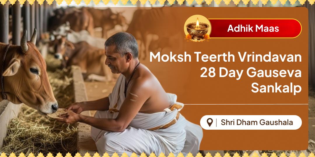 Earn Punya Beyond a Hundred Yagnas with 28 Day Gauseva Sankalp, Vrindavan Earn Punya Beyond a Hundred Yagnas with 28 Day Gauseva Sankalp, Vrindavan