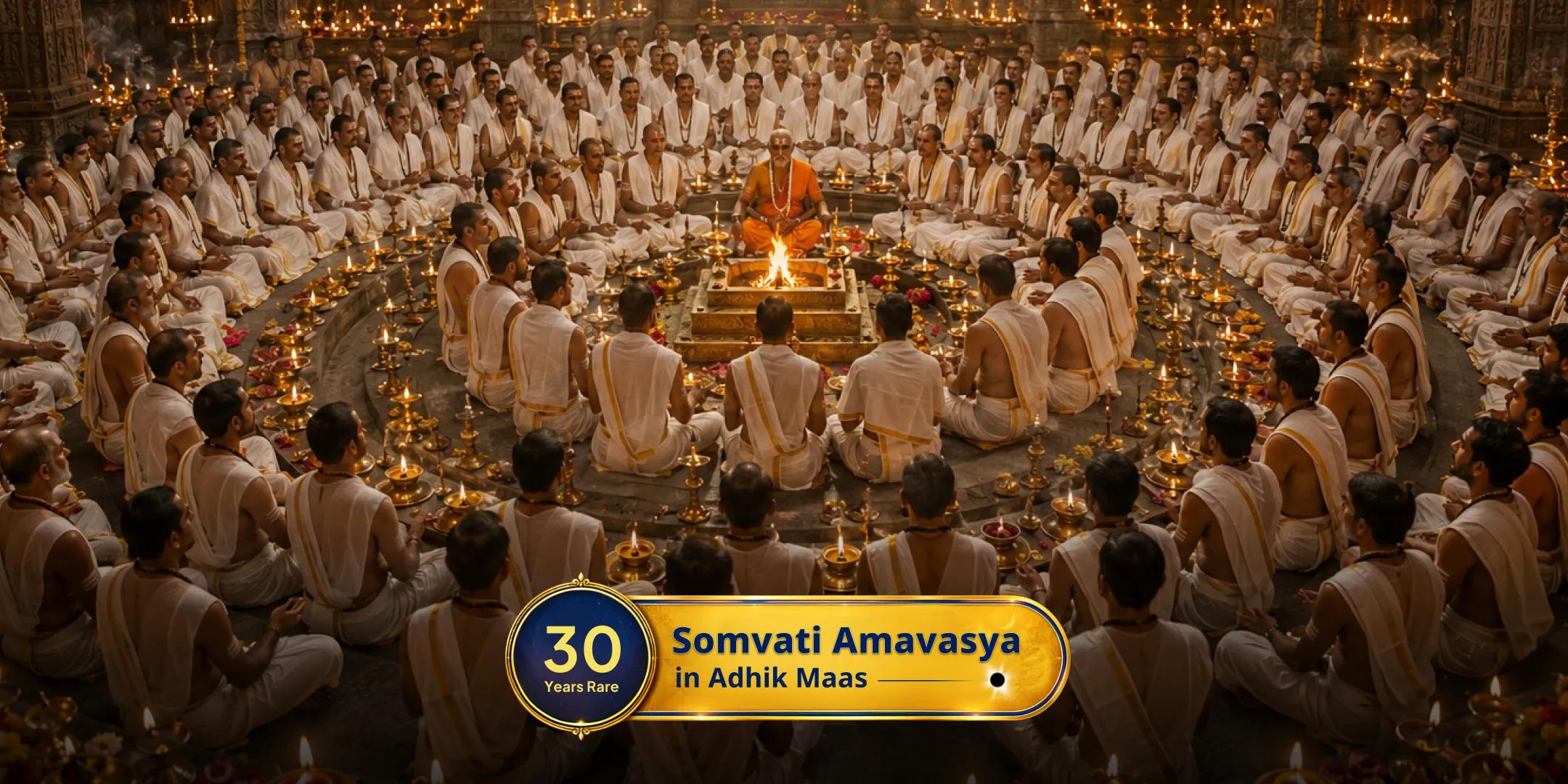 Somvati Amavasya: 21,00,000 Panchakshari Maha Mantra Jaap 1,25,000 Chandra Mantra Jaap Maha Anushthan Somvati Amavasya: 21,00,000 Panchakshari Maha Mantra Jaap 1,25,000 Chandra Mantra Jaap Maha Anushthan