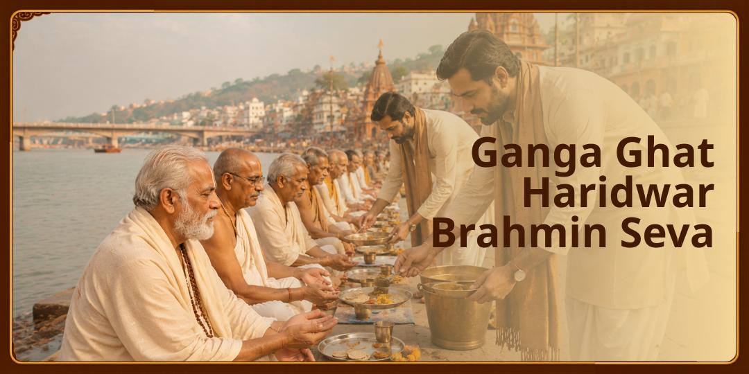 Receive infinite punya by performing Brahmin Seva in Haridwar, the most sacred place of the Saptarishis. Receive infinite punya by performing Brahmin Seva in Haridwar, the most sacred place of the Saptarishis.