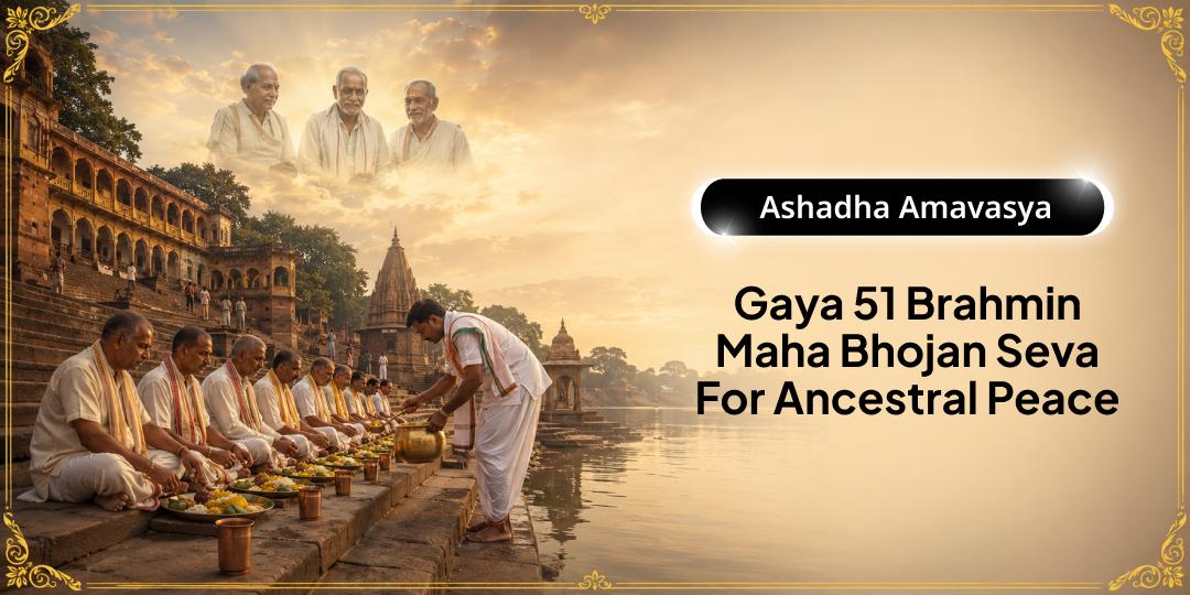 On the Powerful Pitrul Shanti Amavasya of the Year - Before Chaturmas starts - Perform the 51 Brahmin Maha Bhojan Mahaseva at Gaya! On the Powerful Pitrul Shanti Amavasya of the Year - Before Chaturmas starts - Perform the 51 Brahmin Maha Bhojan Mahaseva at Gaya!