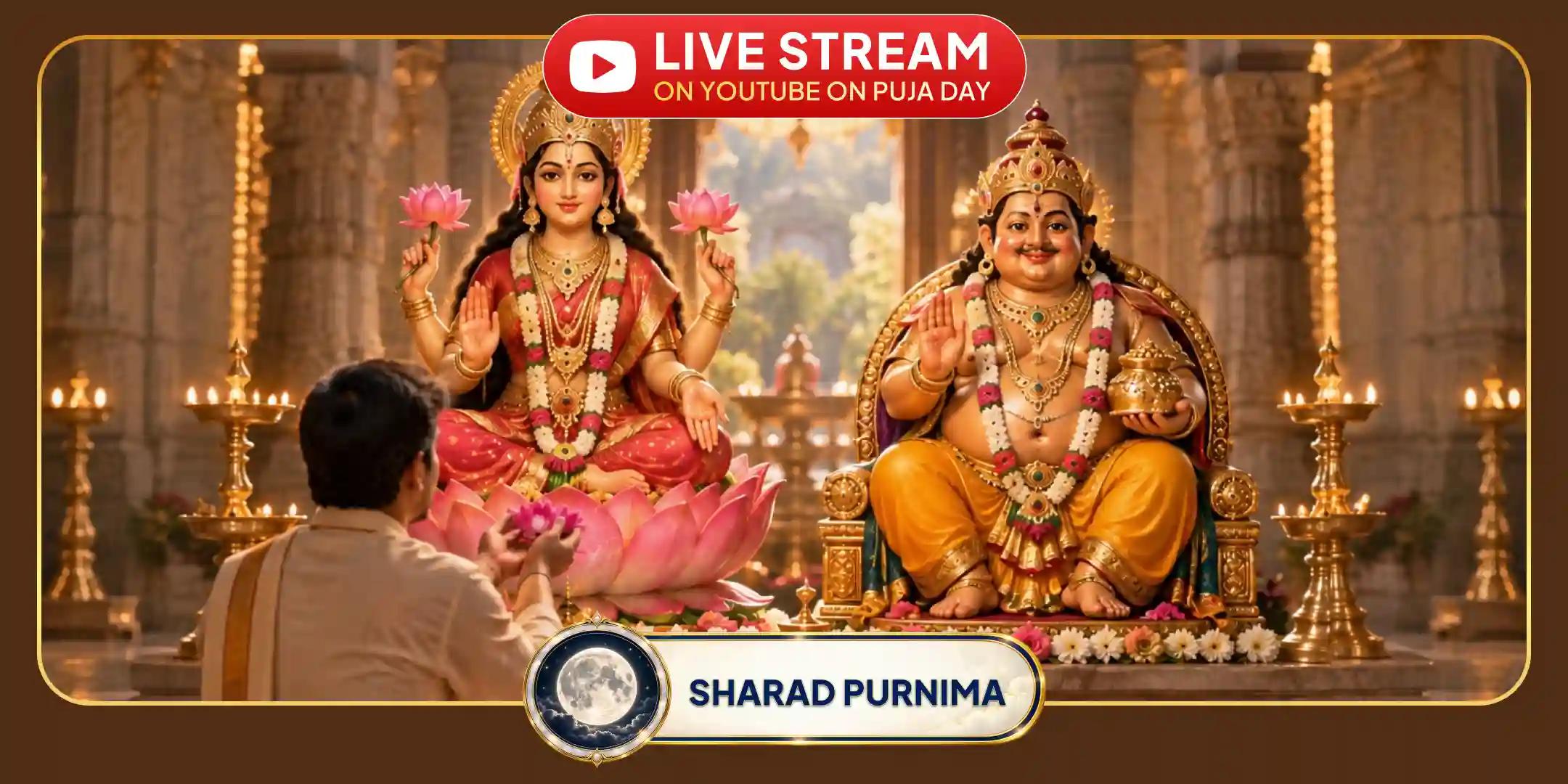 1,25,000 Kuber Mantra Jaap, 1,25,000 Lakshmi Mantra Jaap, 108 Kamal Phul Arpan Kojagari Purnima Mahapuja 1,25,000 Kuber Mantra Jaap, 1,25,000 Lakshmi Mantra Jaap, 108 Kamal Phul Arpan Kojagari Purnima Mahapuja